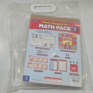 Lakeshore Family Engagement Math Pack Grade 2 Educational Learning Game LC614